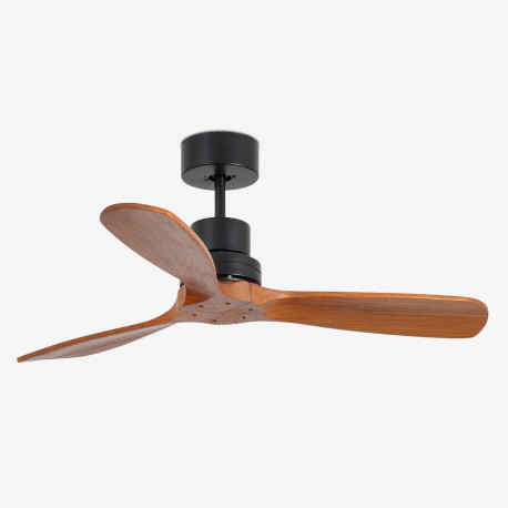 Ventilateur plafond Mini Lantau Faro - Moteur DC - Pièce 13m² - 6 vitesses - Noir mat