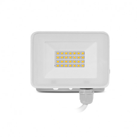 Projecteur extérieur LED Lumos Slim II Miidex - 20W - 4000K - IP65 - Blanc