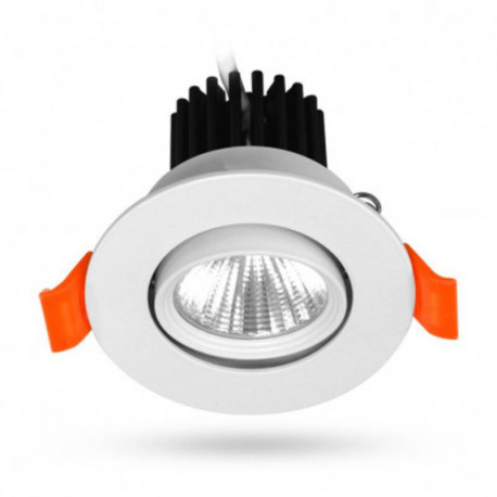 Spot LED orientable Spark II Miidex - 5W - 3000 K - IP40 - Blanc - Avec alimentation électronique