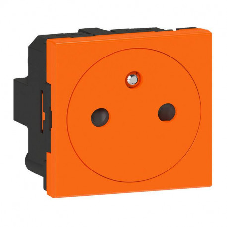 Prise 2P+T Mosaic surface - Eclips de protection - Orange