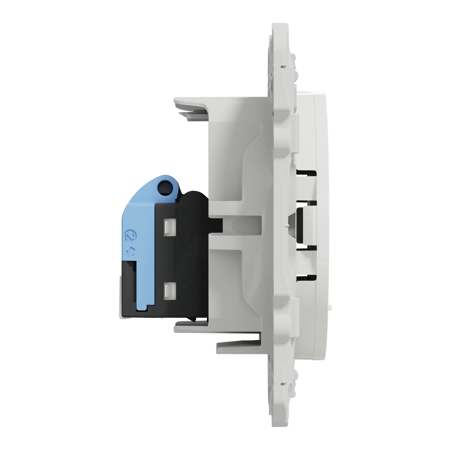 Schneider Electric S520477 Odace, prese RJ45, Grado 3 (Multimedia), Cat.6A STP a lunga distanza, Bianco Odace, presa RJ45 Bianco, grado 3 (multimediale +) cat. 6A STP (lunga distanza