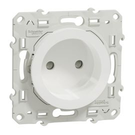 Odace prise bornes à vis 2P - Blanc