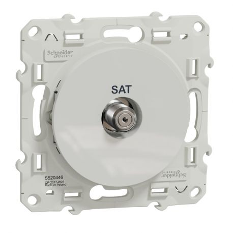 Odace prise satellite - blanc