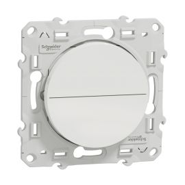 Double bouton-poussoir pour volet-roulant Odace - Blanc