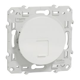 Prise RJ45 Odace Schneider Electric - Sans connecteur - Blanc