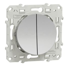 Odace va et vient et poussoir 10A - aluminium
