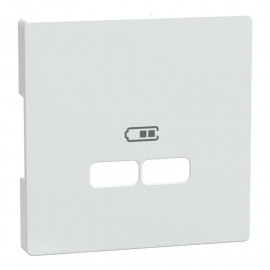 Enjoliveur pour prise double USB D-Life Schneider Electric - Blanc lotus