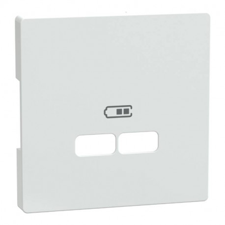 Enjoliveur pour prise double USB D-Life Schneider Electric - Blanc lotus