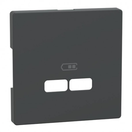 Enjoliveur pour prise double USB D-Life Schneider Electric - Anthracite