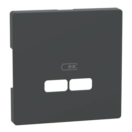 Enjoliveur pour prise double USB D-Life Schneider - Anthracite