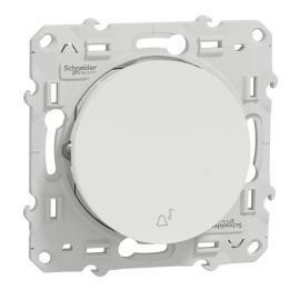 Odace poussoir pour carillon 10A - blanc