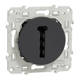 Prise téléphone en T Odace - Anthracite
