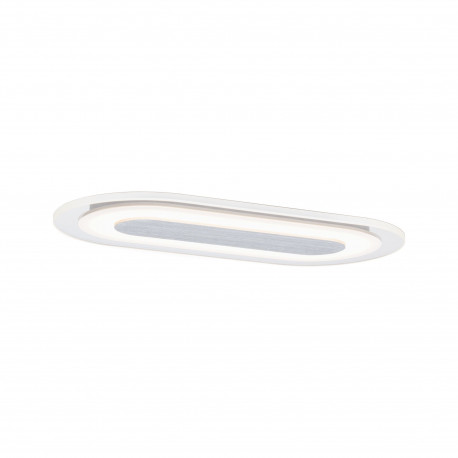 Kit enc Premium Whirl oval LED 1x8W 230V 115x230 mm Alu tourné/Sat Alu/Acryl