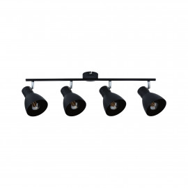 Spot orientable 4 flammes Davy Paulmann - 4x20W max - E27 - IP20 - Noir - Dimmable