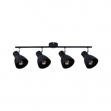 Spot orientable 4 flammes Davy Paulmann - 4x20W max - E27 - IP20 - Noir - Dimmable
