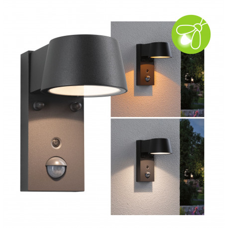 Applique extérieure 230 V Capea IP44 2200 K - 3000 K PIR resp. insectes