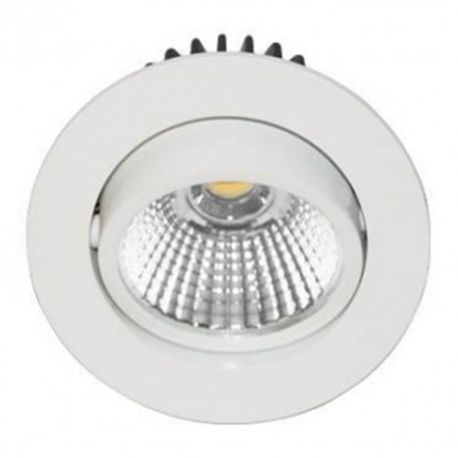 Spot encastré AL1014 RX Indigo - 6W - 3000K - Rond - Orientable - Blanc mat