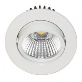 Spot encastré AL1014 RX Indigo - 6W - 4000K - Rond - Orientable - Blanc mat