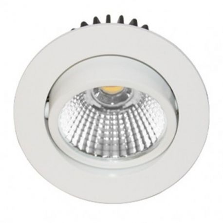 Spot encastré AL1014 RX Indigo - 6W - 4000K - Rond - Orientable - Blanc mat