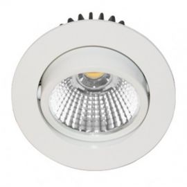 Spot LED encastré Tipi-R1 orientable - 3W - 3000K - Rond - Blanc - Lames ressorts - Non dimmable