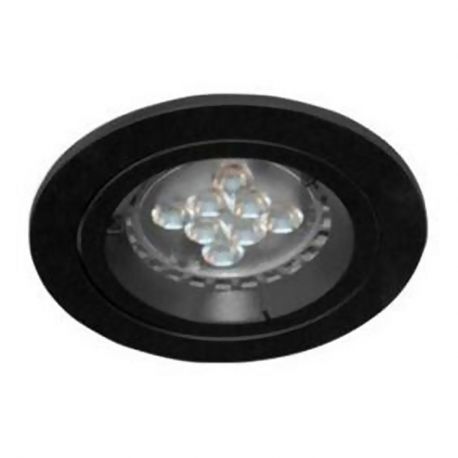 Spot LED KSA1002 R - GU10 - Fixe  - 50W - Rond - Noir - Sans ampoule