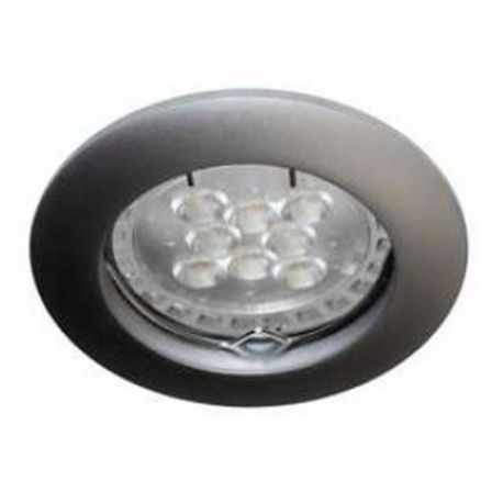Spot LED KSA1002 R - GU10 - Fixe  - 50W - Rond - Chrome mat - Sans ampoule