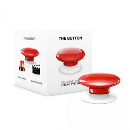 Commande connectée ”The button” - Z-Wave - Rouge