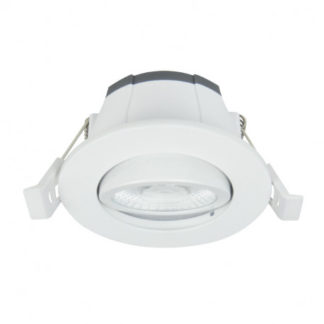 Spot encastré LED'Up Universal Bluetooth Mesh Europole - 6W - Ø68mm - Orientable - Blanc
