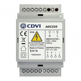 Alimentation régulée CDVI -12V 3,5A - 3 Modules