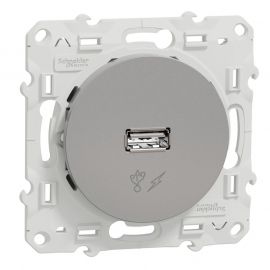 Odace chargeur USB - aluminium