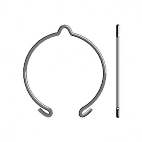 Anneau d'arrêt IPRO Somfy - Pour support moteur LT50/60 - Inox