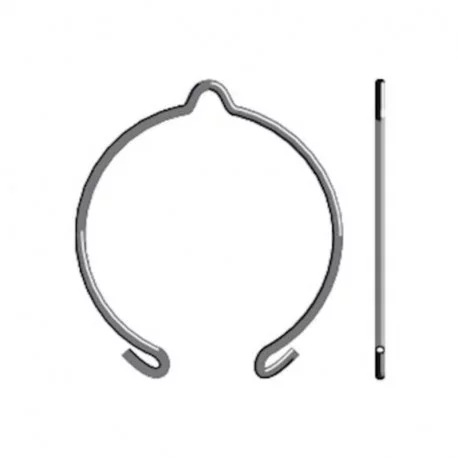 Anneau d'arrêt IPRO Somfy - Pour support moteur LT50/60 - Inox