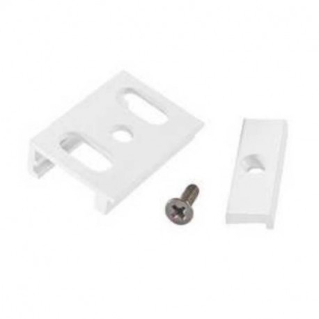 Kit fixation plafond pour rail Track III Surface Indigo - Blanc