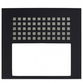 Façade Aiphone GTDBPB - Pour micro/HP GTDBV & GTDBVN - Noir satinée