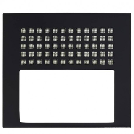 Façade Aiphone GTDBPB - Pour micro/HP GTDBV & GTDBVN - Noir satinée