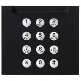 Façade Aiphone GF10KPB - Pour module clavier d'appel GT10K - Noir satinée