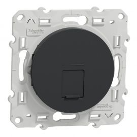 Odace prise multimédia RJ45 grade 3 - anthracite - cat. 6 STP longue distance