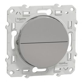 Double bouton-poussoir pour volet-roulant Odace - Aluminium