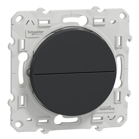 Double bouton-poussoir pour volet-roulant Odace - anthracite