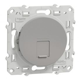 Odace prise multimédia RJ45 grade 1 - aluminium