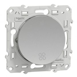 Odace interrupteur VMC sans position arrêt - aluminium