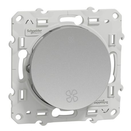 Odace interrupteur VMC sans position arrêt - aluminium