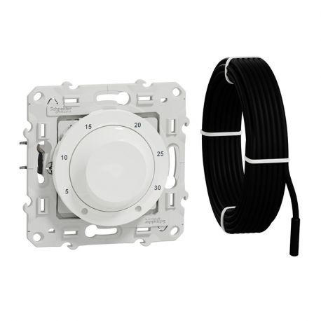 Thermostat électronique Odace -10A - Blanc