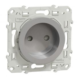 Odace prise bornes à vis 2P - Aluminium