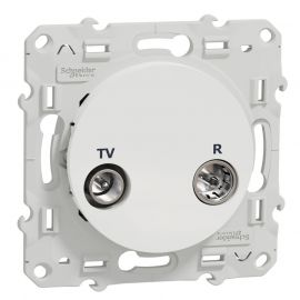 Odace prise TV / FM - blanc
