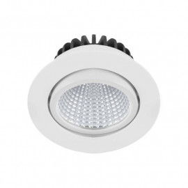 Spot LED encastré orientable AL1015 RX Indigo - 12W - 4000K - IP23 - Blanc mat - Non dimmable