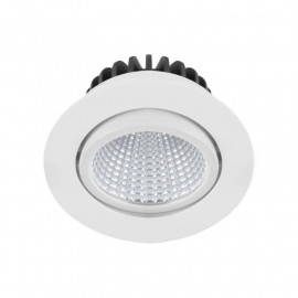 Spot LED rond orientable AL1015 RX Indigo - 12W - 4000K - IP23 - Blanc mat - Non dimmable