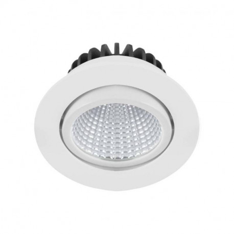 Spot LED encastré orientable AL1015 RX Indigo - 12W - 4000K - IP23 - Blanc mat - Non dimmable