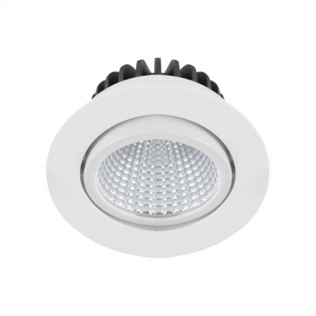 Spot LED rond orientable AL1015 RX Indigo - 12W - 4000K - IP23 - Blanc mat - Non dimmable