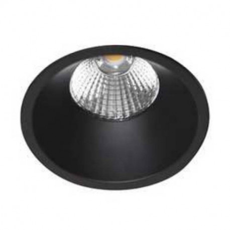 Spot LED fixe basse luminance AL3012 RD Indigo - 9W - 3000K - IP44 - Noir mat - Dimmable
